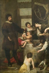 St. Isidor rettet ein Kind, das in einen Brunnen gefallen war, 1646-48